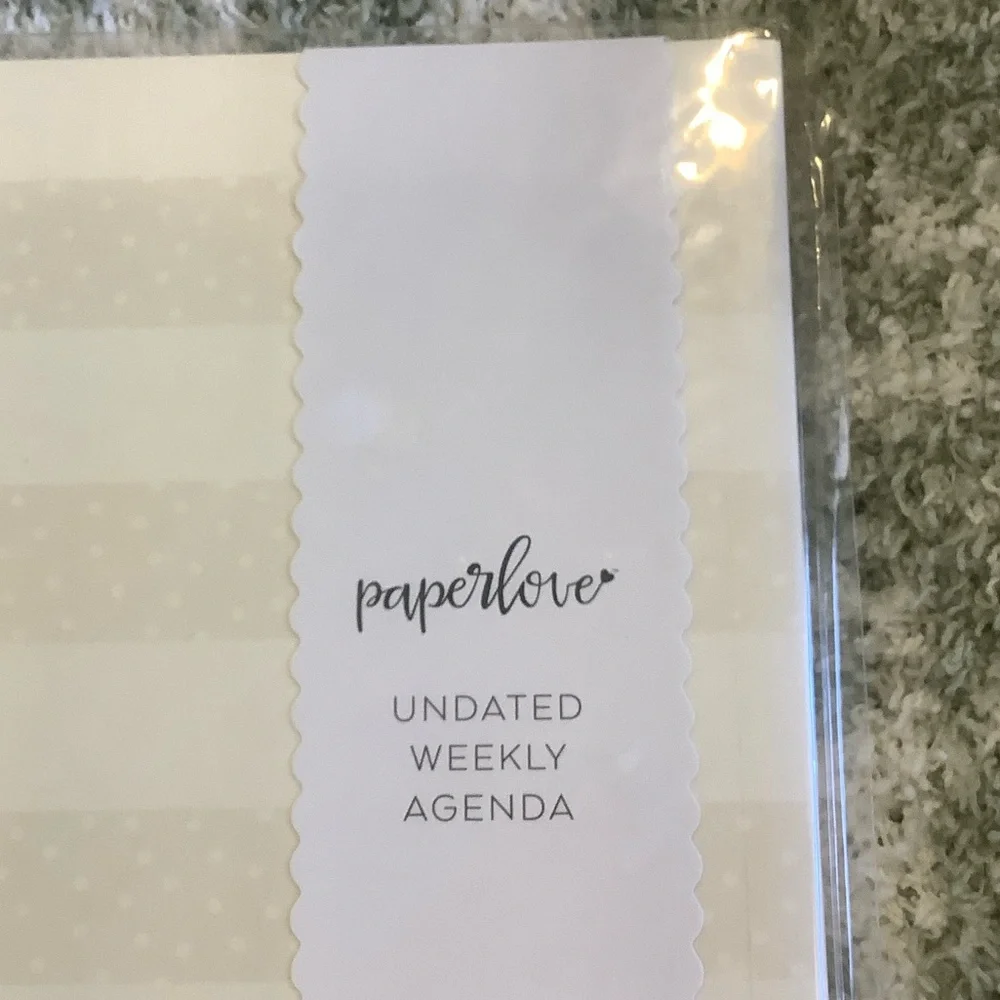 Peach Floral Weekly Agenda Softcover journal Notebook NWT 75 pgs. Paperlove
